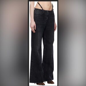 GIVENCHY
Distressed low-rise wide-leg jeans NWT SZ 30 
Light blue wash not black